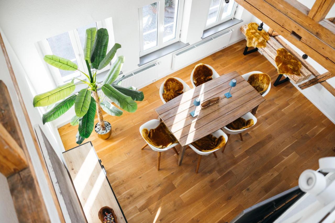 Heimatel - Luxury Penthouse Loft Apartment Ravensburg Luaran gambar