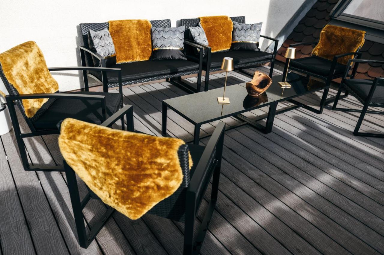 Heimatel - Luxury Penthouse Loft Apartment Ravensburg Luaran gambar
