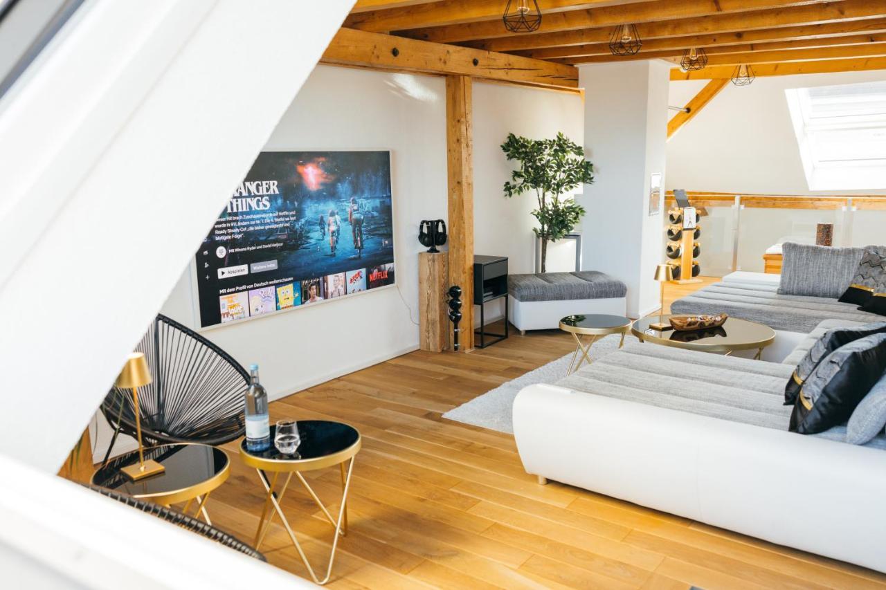Heimatel - Luxury Penthouse Loft Apartment Ravensburg Luaran gambar