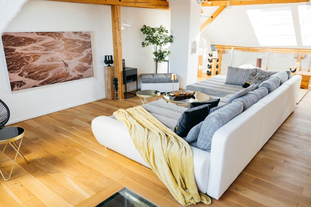 Heimatel - Luxury Penthouse Loft Apartment Ravensburg Luaran gambar