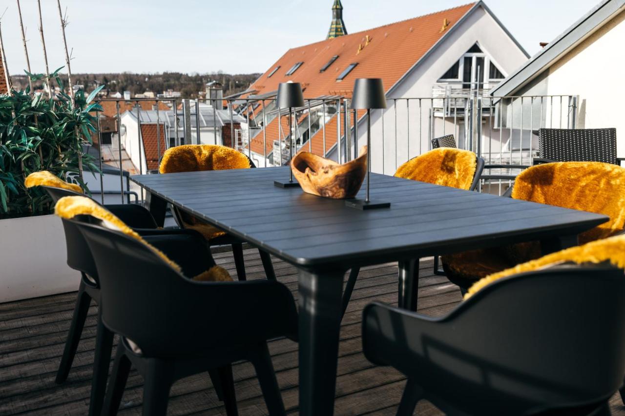 Heimatel - Luxury Penthouse Loft Apartment Ravensburg Luaran gambar