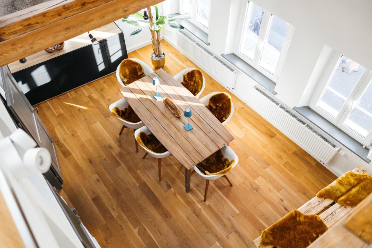 Heimatel - Luxury Penthouse Loft Apartment Ravensburg Luaran gambar